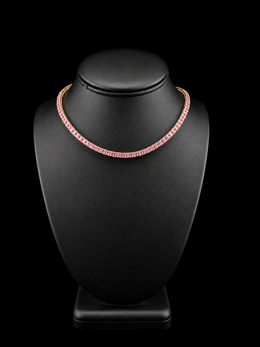 Pink Sugar Tennis necklace
