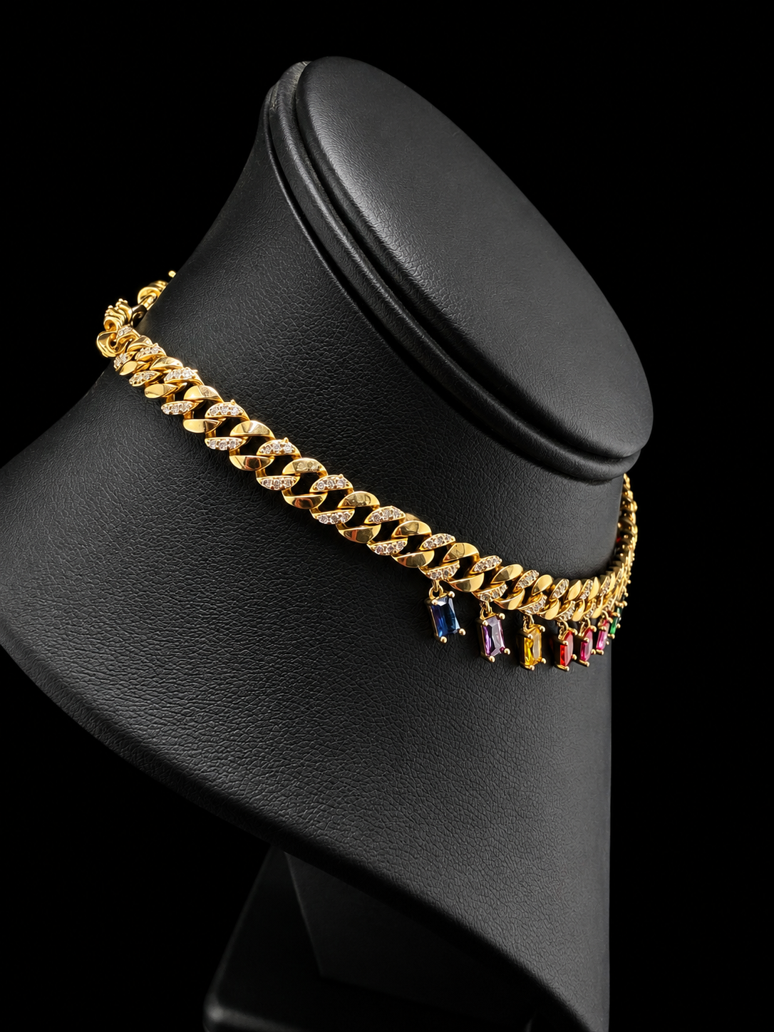 Fifi Cuban Link Multicolored Choker