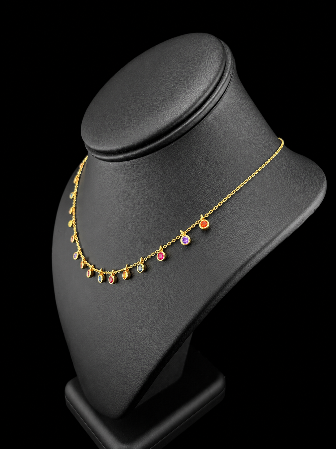 Rainbow Dot Necklace
