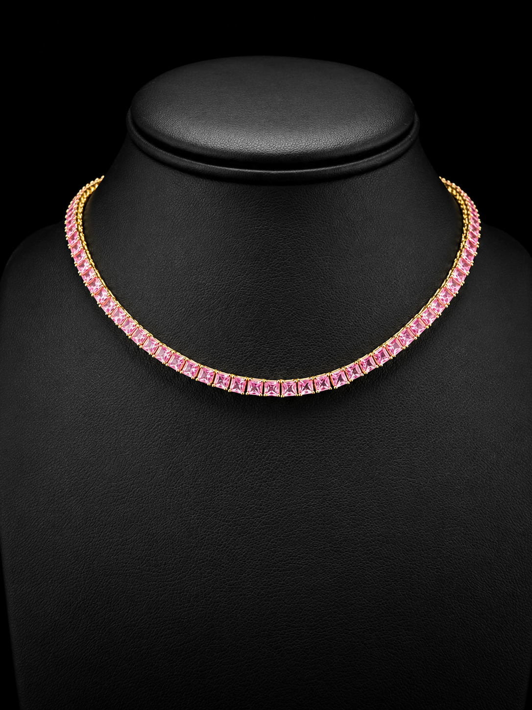 Pink Sugar Tennis necklace