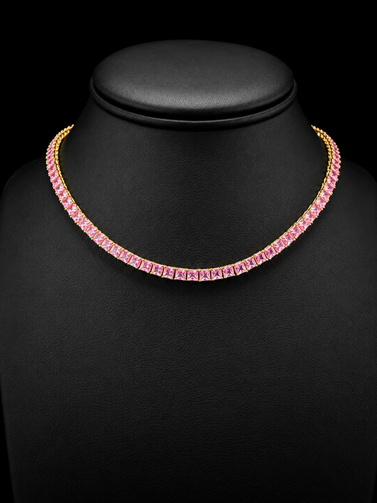 Pink Sugar Tennis necklace