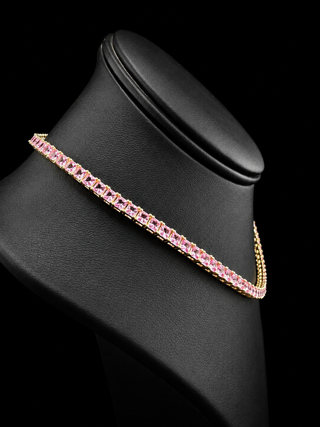 Pink Sugar Tennis necklace